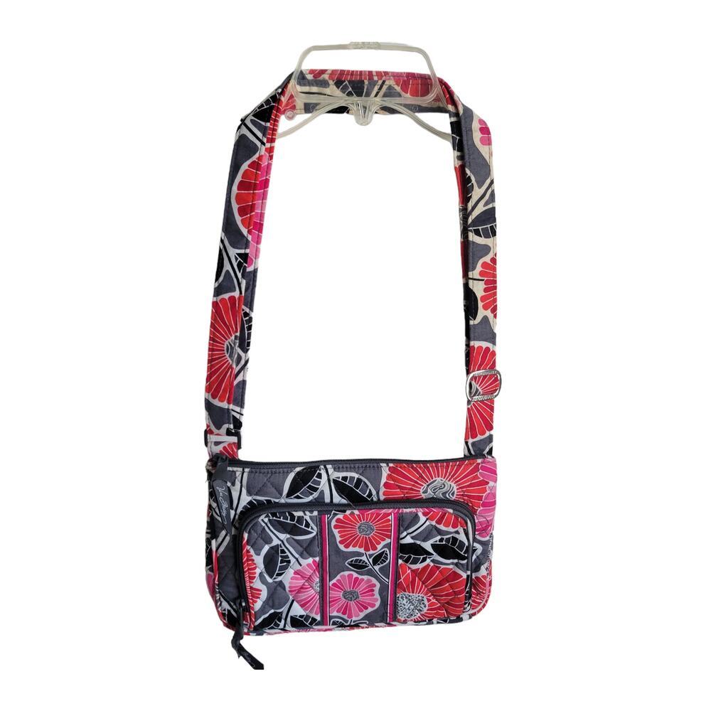 Vera Bradley Woman's Crossbody Purse Small Cheery Blossom Pattern‎
